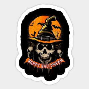 Happy halloween scary ghost Sticker